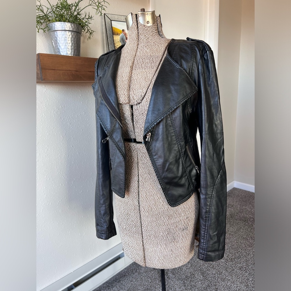 Faux Leather Jacket